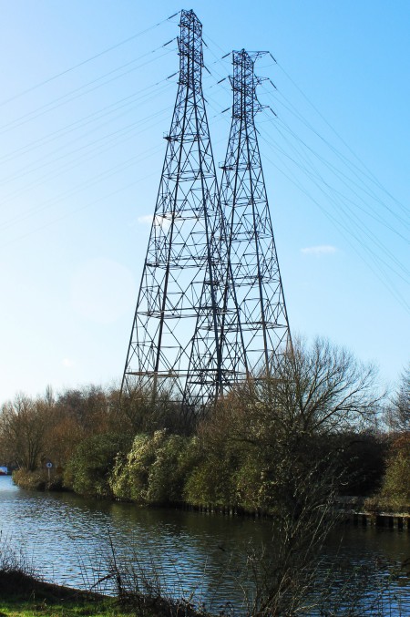 Pylons beside the Yare