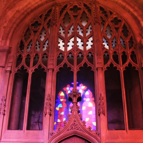 November Stain glass at Norwich cathedral