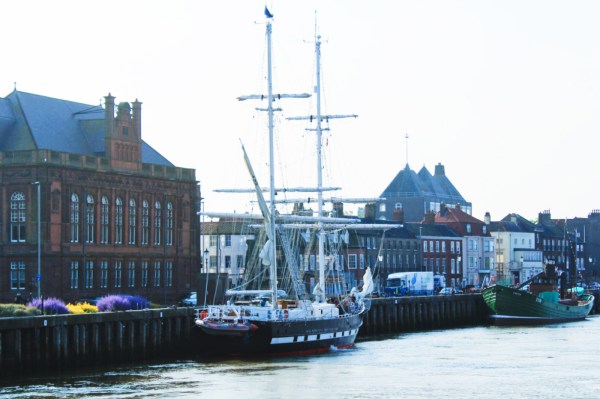TS Royalist moored at Gt Yarmouth
