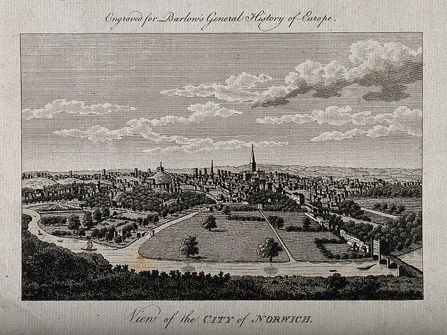 Engraving City of Norwich